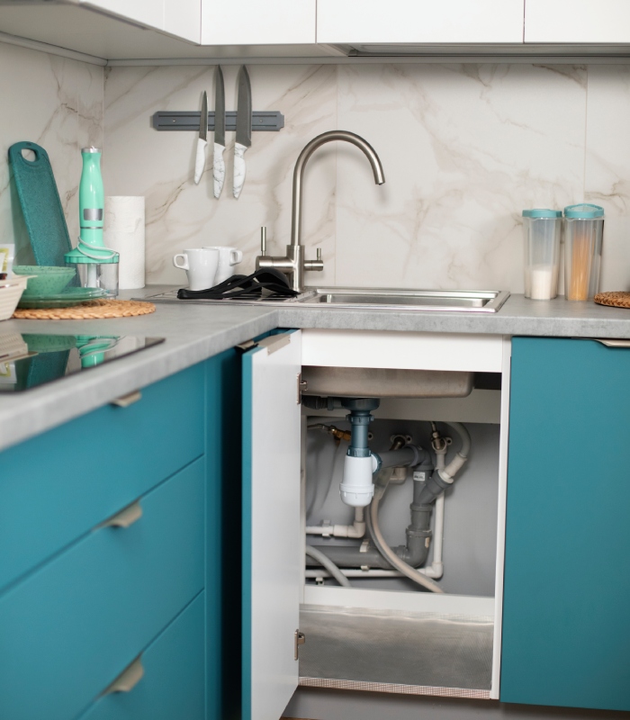 Plomberie sous évier cuisine